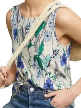 Anthropologie Meadow Rue embroider tank